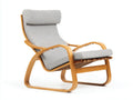 Fauteuil inclinable 78×85×105 cm – beige – cadre en bois pour salon