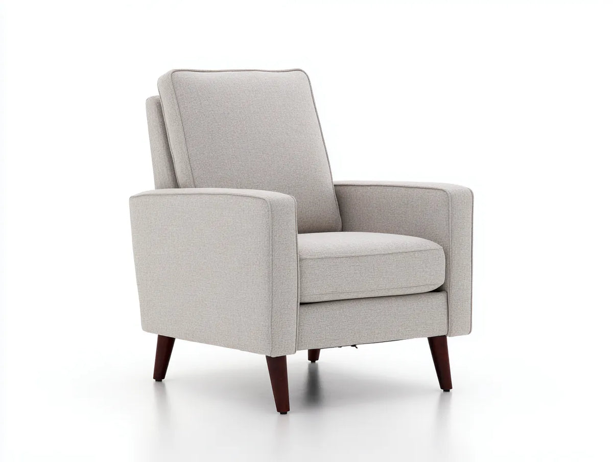 Fauteuil inclinable en similicuir 92×94×96 cm - brun - style classique