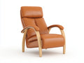 Fauteuil inclinable en tissu 80×88×100 cm - gris clair et brun - confort moderne pour salon