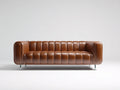 Canapé trois places 220×90×82 cm – marron – style rétro